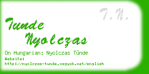 tunde nyolczas business card